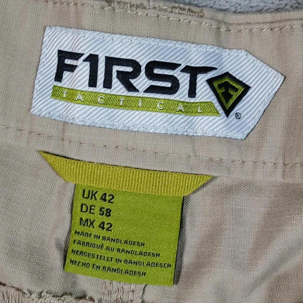 First Tactical V2 Pants Mens 42 Tan Cargo Work Utility